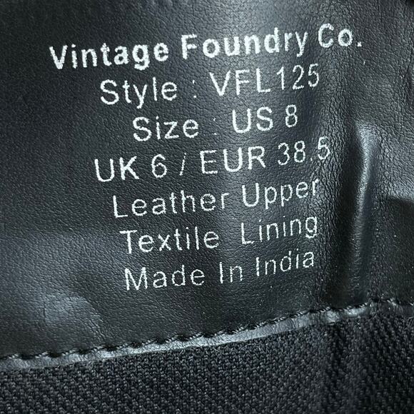 Vintage Foundry Co womens Naomi Tall Boots size 8 New  Black Suede Lace Up - Picture 5 of 13